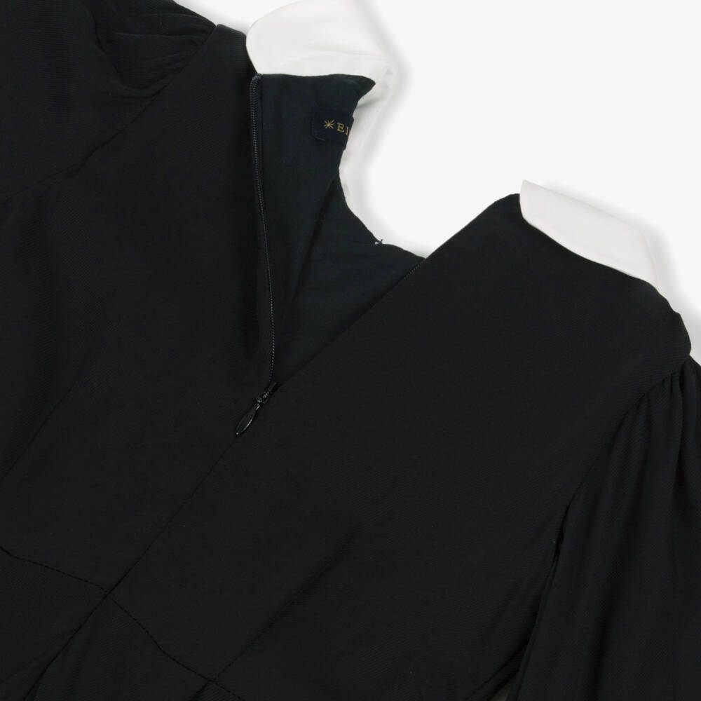 EIRENE-فستان أسود للبنات بياقة مكشكشة | Childrensalon Outlet