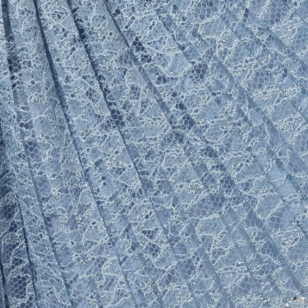 إيرين-تنورة دانتيل بكسرات لون أزرق | Childrensalon Outlet