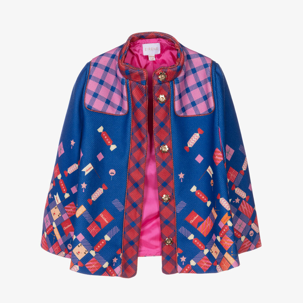 EIRENE-Сине-розовый рождественский кейп | Childrensalon Outlet