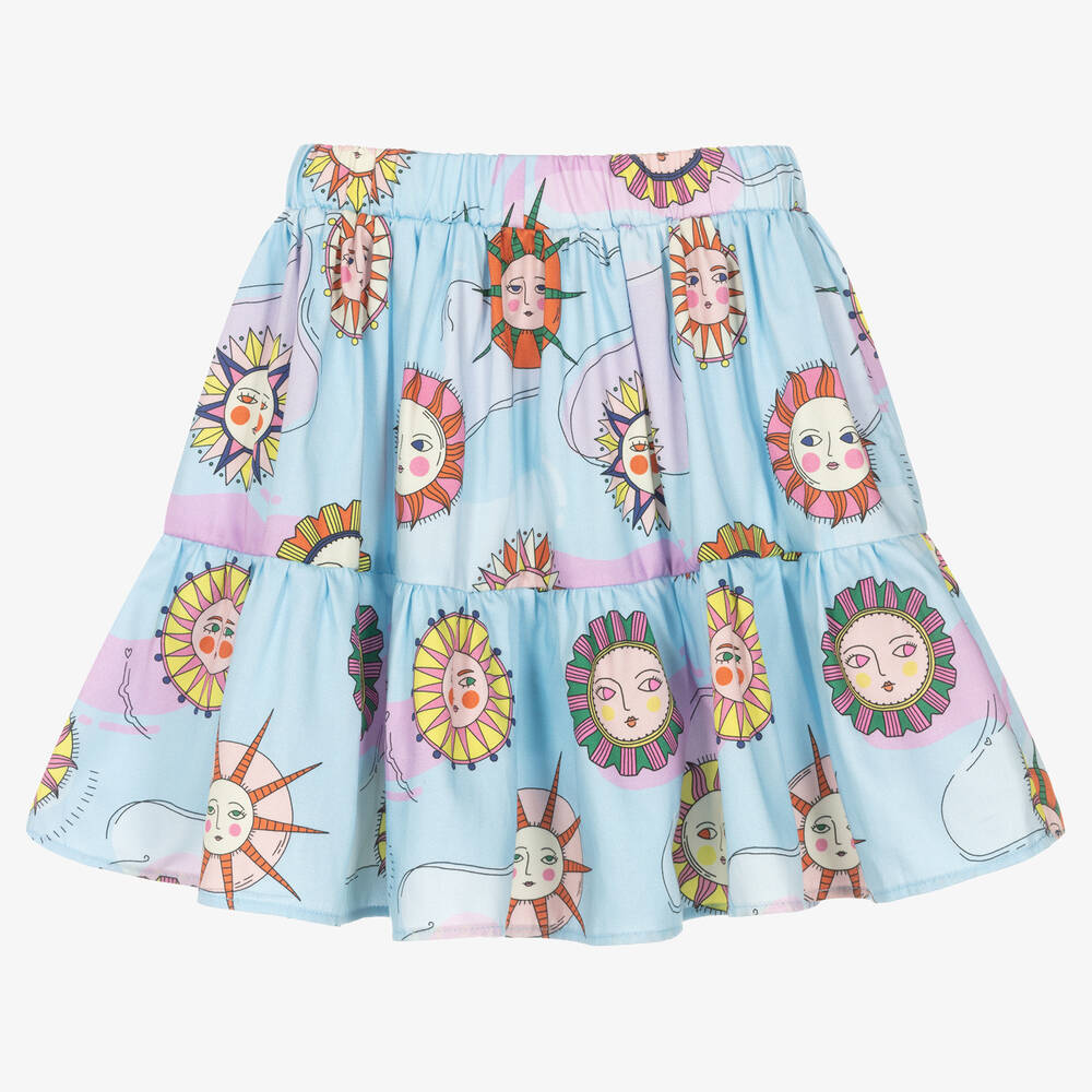 EIRENE-Girls Blue Sunshine Tiered Skirt | Childrensalon Outlet