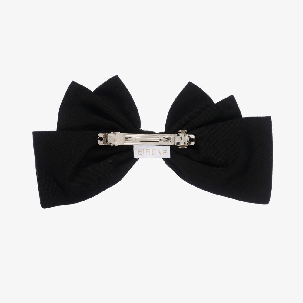 EIRENE-Girls Elegant Black Hair Bow | Childrensalon Outlet
