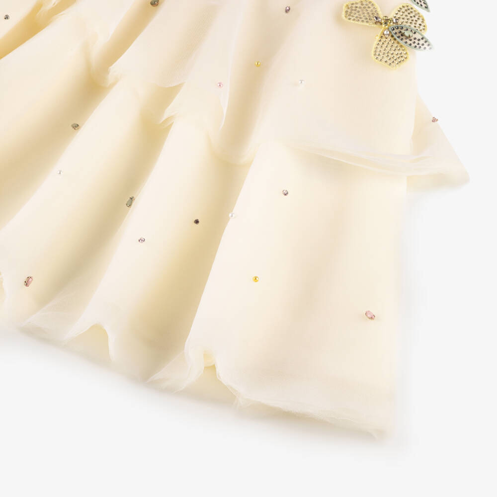 EIRENE-Элегантное кремовое платье с цветами для девочек | Childrensalon Outlet