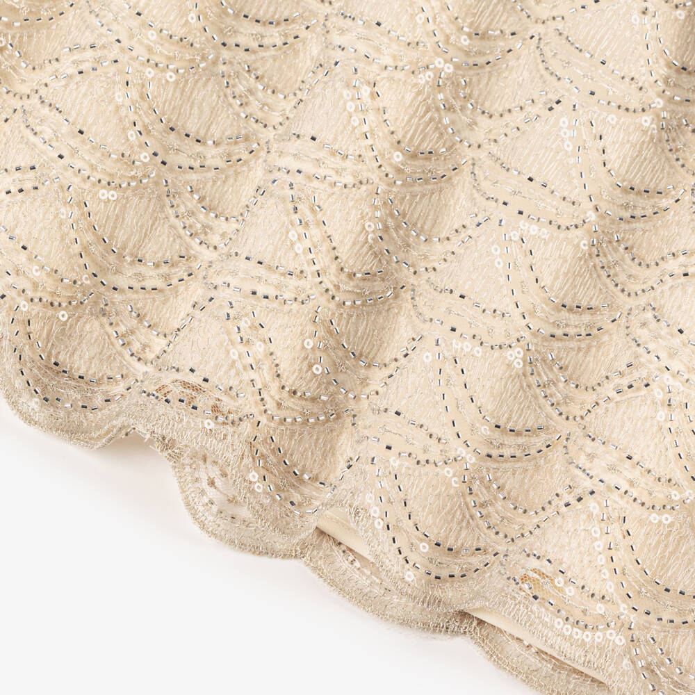 EIRENE-Girls Elegant Ivory Tulle Gown | Childrensalon Outlet