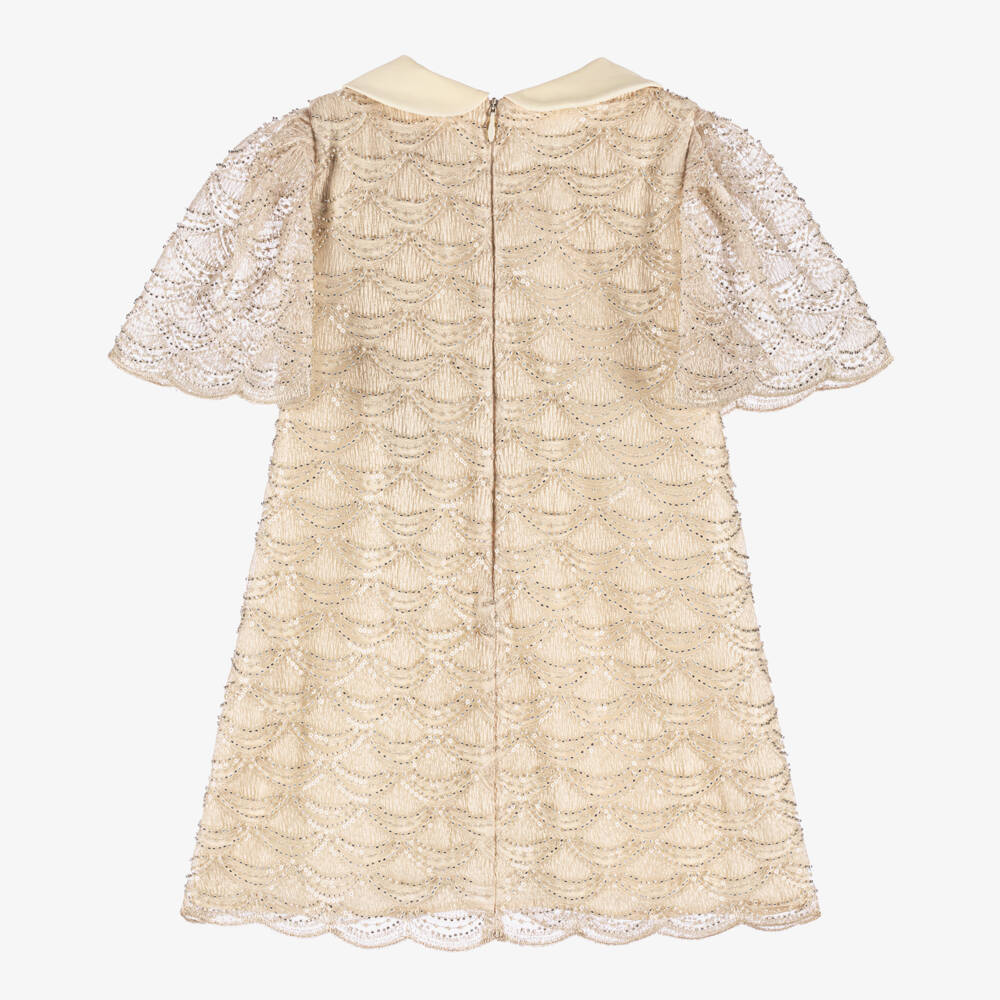 EIRENE-Girls Elegant Ivory Tulle Gown | Childrensalon Outlet