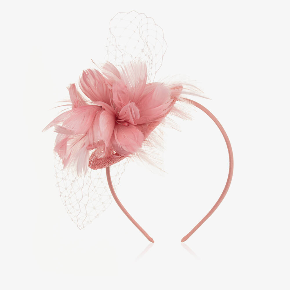 EIRENE-Girls Elegant Pink Feather Headpiece | Childrensalon Outlet