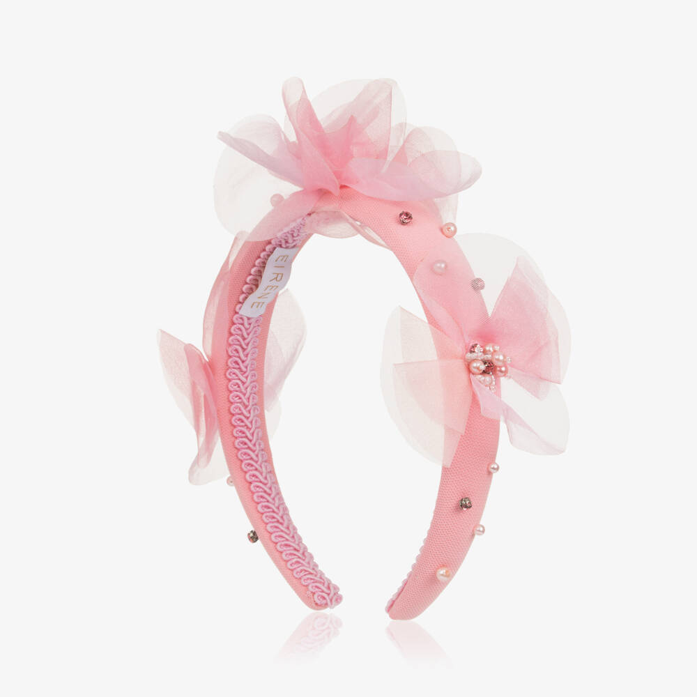 EIRENE-إكسسوار رأس أنيق باللون الوردي للبنات | Childrensalon Outlet