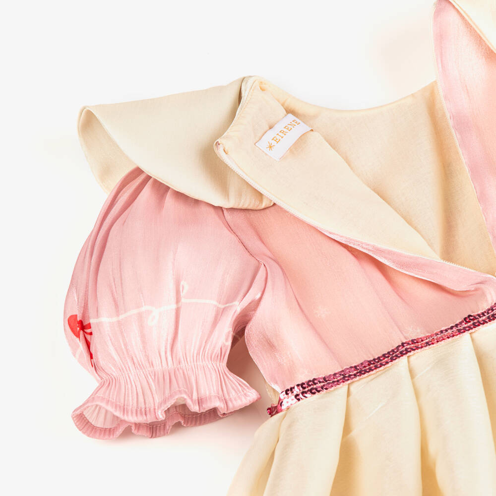 EIRENE-Girls Festive Ballerina Motif Dress | Childrensalon Outlet