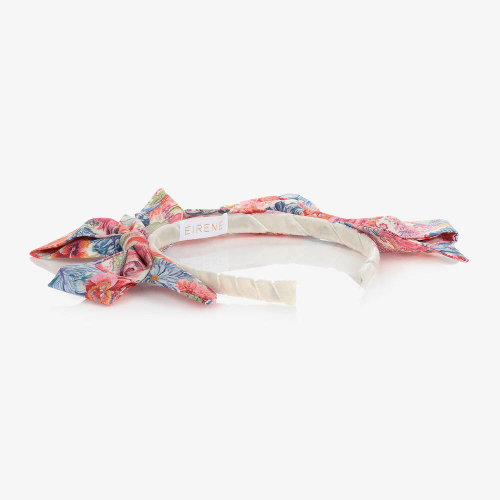 EIRENE-Girls Floral Double Bow Hairband | Childrensalon Outlet