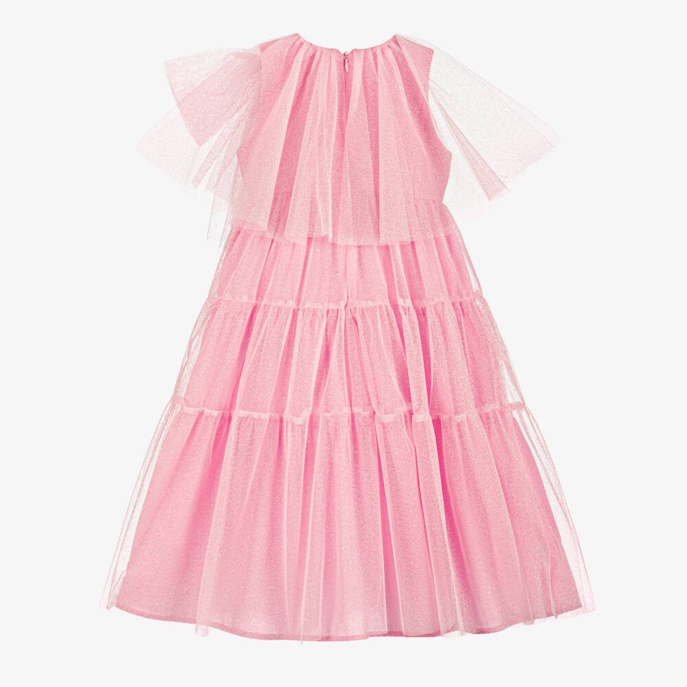 EIRENE-فستان تول ميدي لون زهري برّاق | Childrensalon Outlet