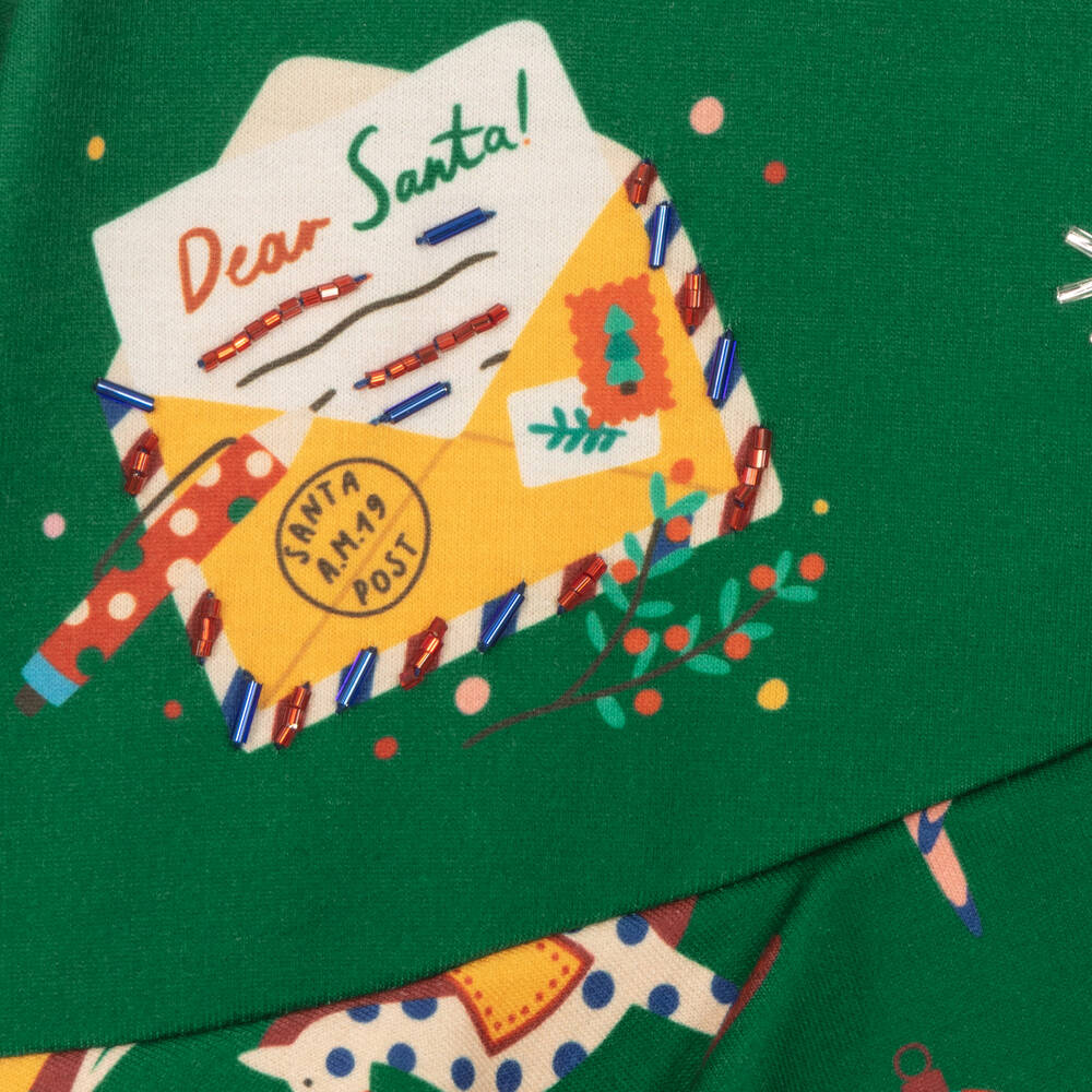 EIRENE-Girls Green Festive Tracksuit | Childrensalon Outlet