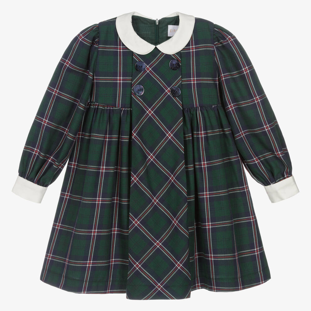 EIRENE - فستان تارتان لون أخضر وكحلي  | Childrensalon