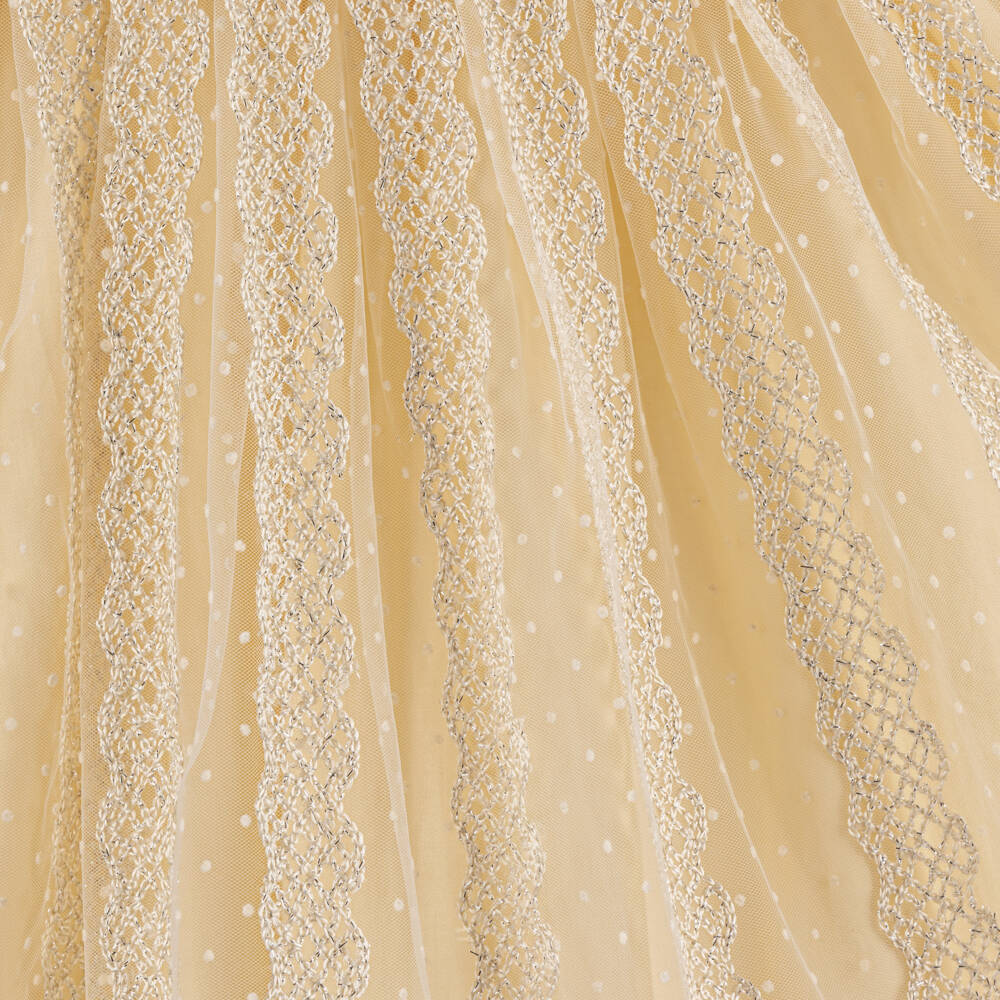 EIRENE-Girls Ivory Lace & Tulle Gown | Childrensalon Outlet