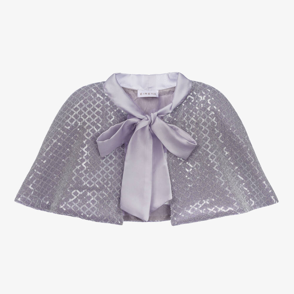 EIRENE-Girls Lilac Sparkle Cape | Childrensalon Outlet