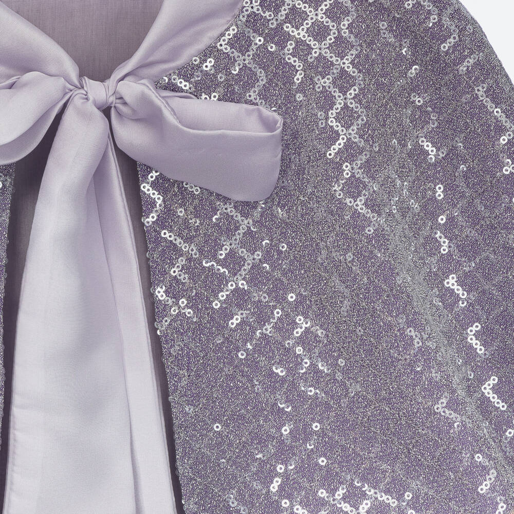 EIRENE-Фиолетовый кейп с пайетками для девочек | Childrensalon Outlet