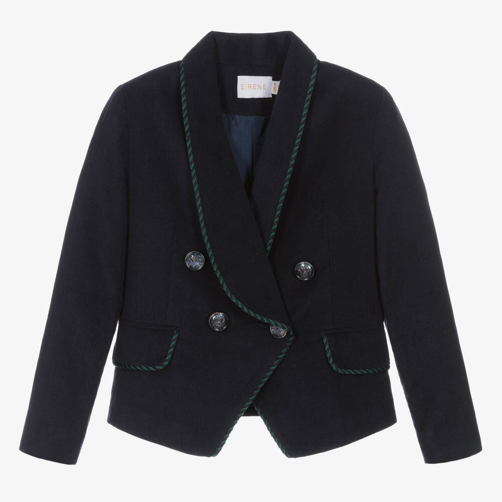 EIRENE - Navyblauer Cord-Blazer für Mädchen | Childrensalon