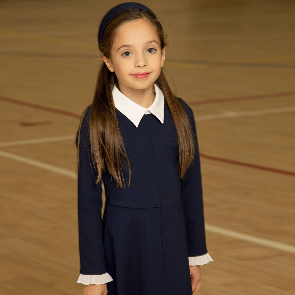 EIRENE-فستان جيرسي فيسكوز لون كحلي | Childrensalon Outlet