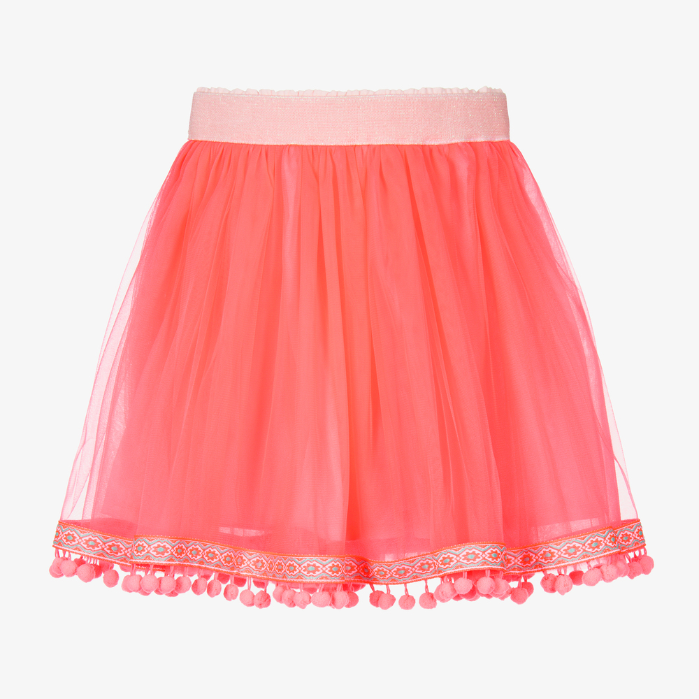 Jupe rose fluo en tulle Fille
