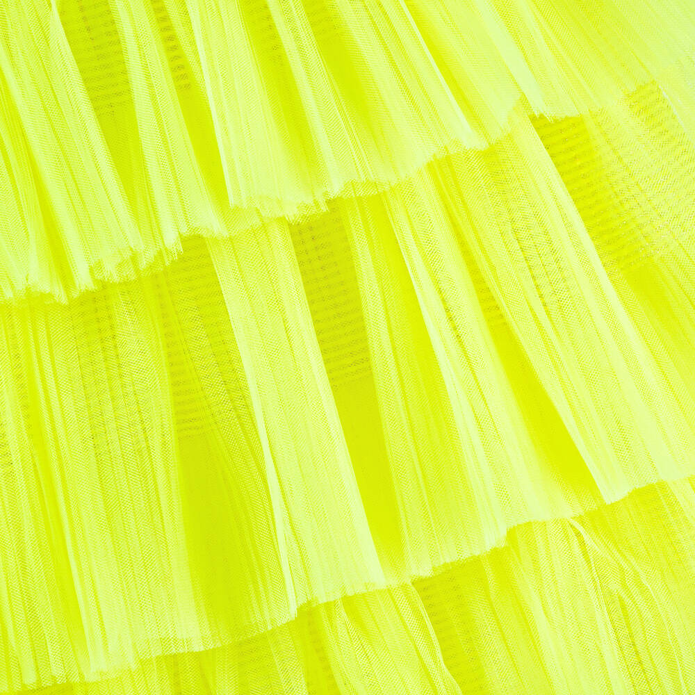 EIRENE - Girls Neon Yellow Tulle Dress | Childrensalon Outlet