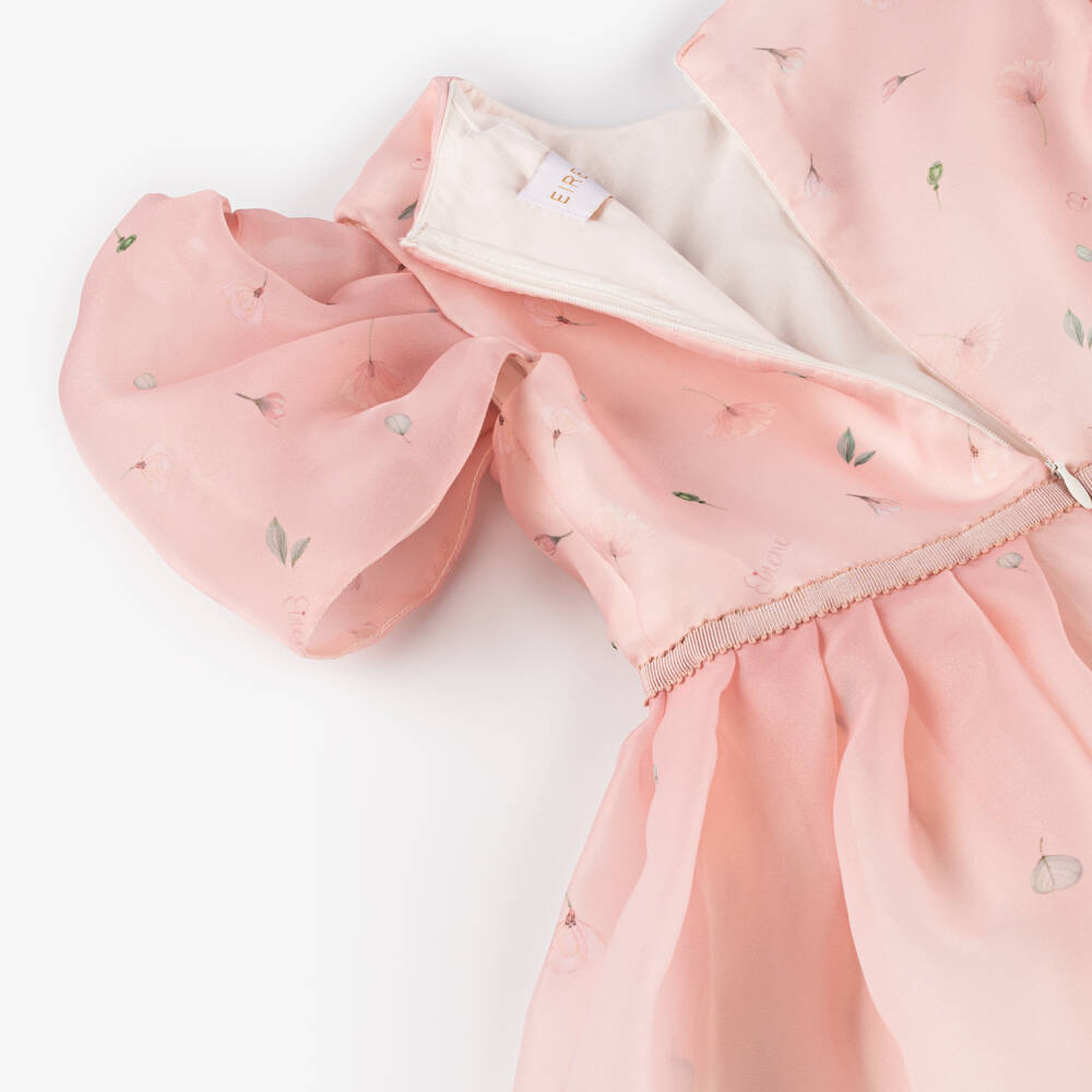 EIRENE-Girls Pink Cascading Chiffon Gown | Childrensalon Outlet