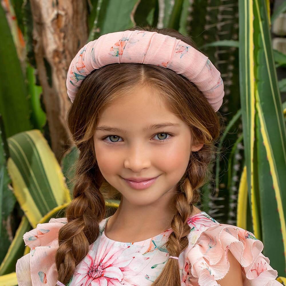 EIRENE-Розовый ободок с цветами для девочек | Childrensalon Outlet