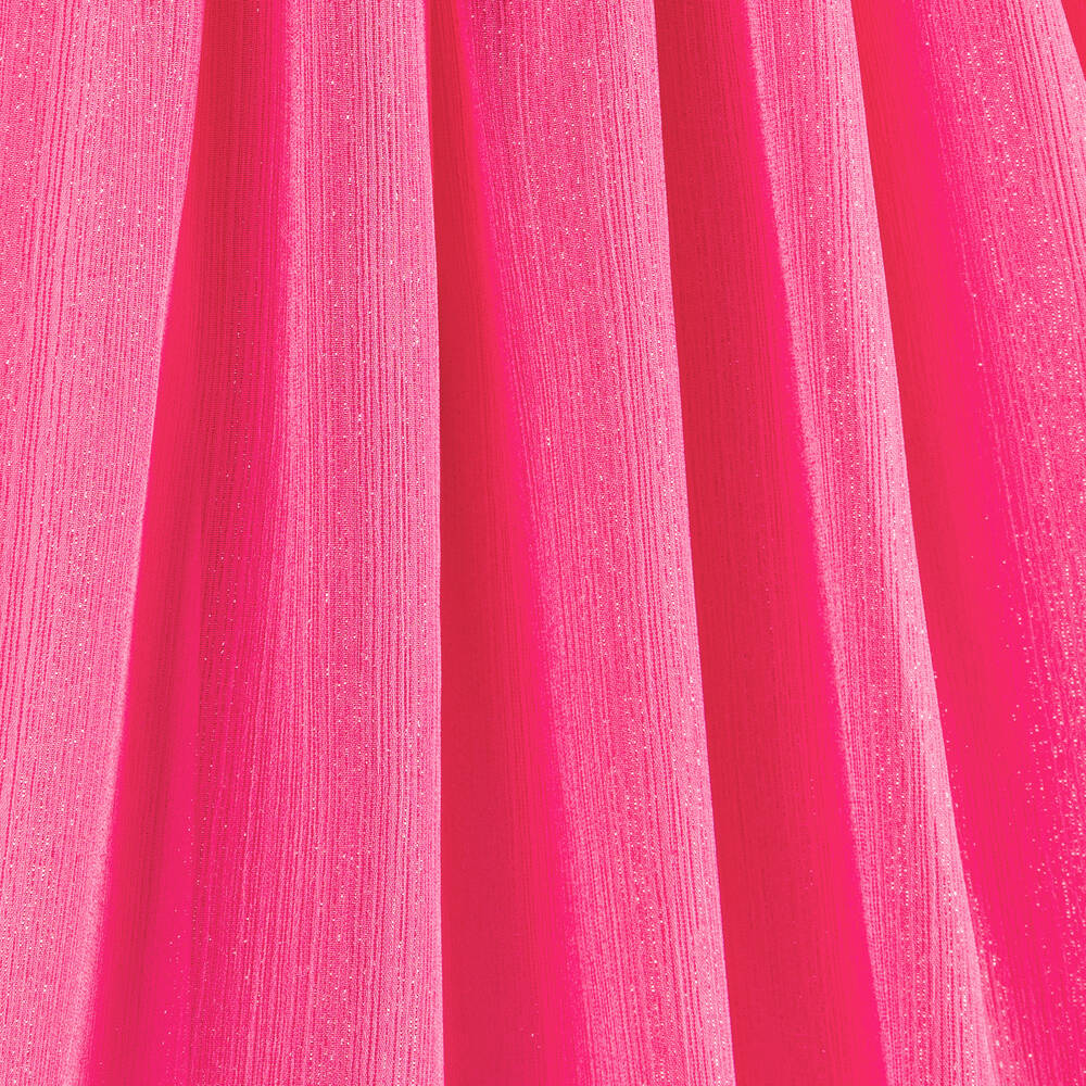 EIRENE-Girls Pink Glittery Bow Dress | Childrensalon Outlet