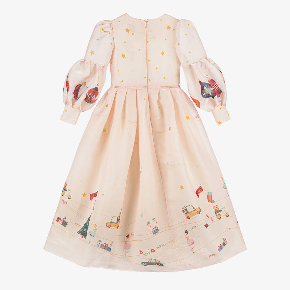 EIRENE-Girls Pink Holiday Organza Gown | Childrensalon Outlet