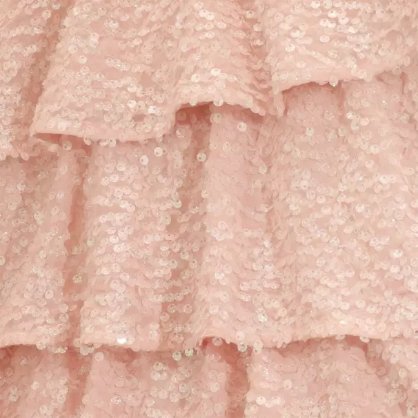 EIRENE-Girls Pink Layered Sequin Gown | Childrensalon Outlet