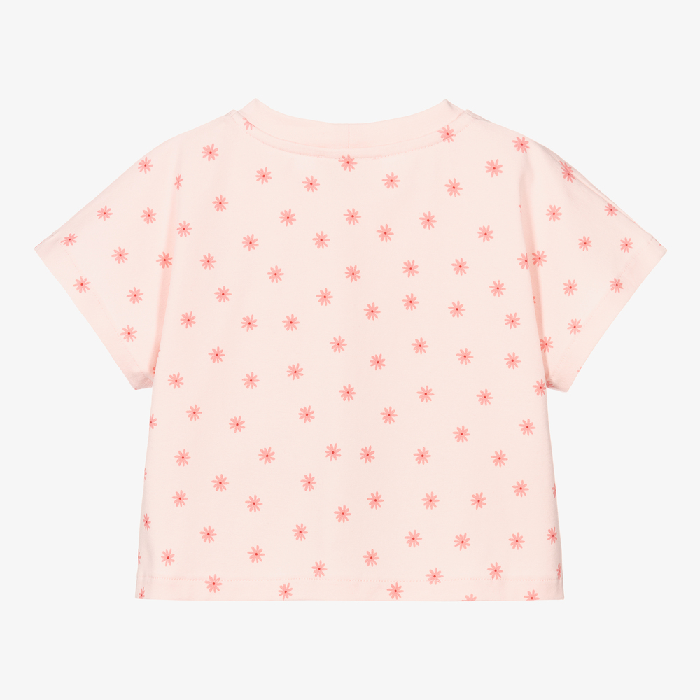 EIRENE-Girls Pink Parrot T-Shirt | Childrensalon Outlet