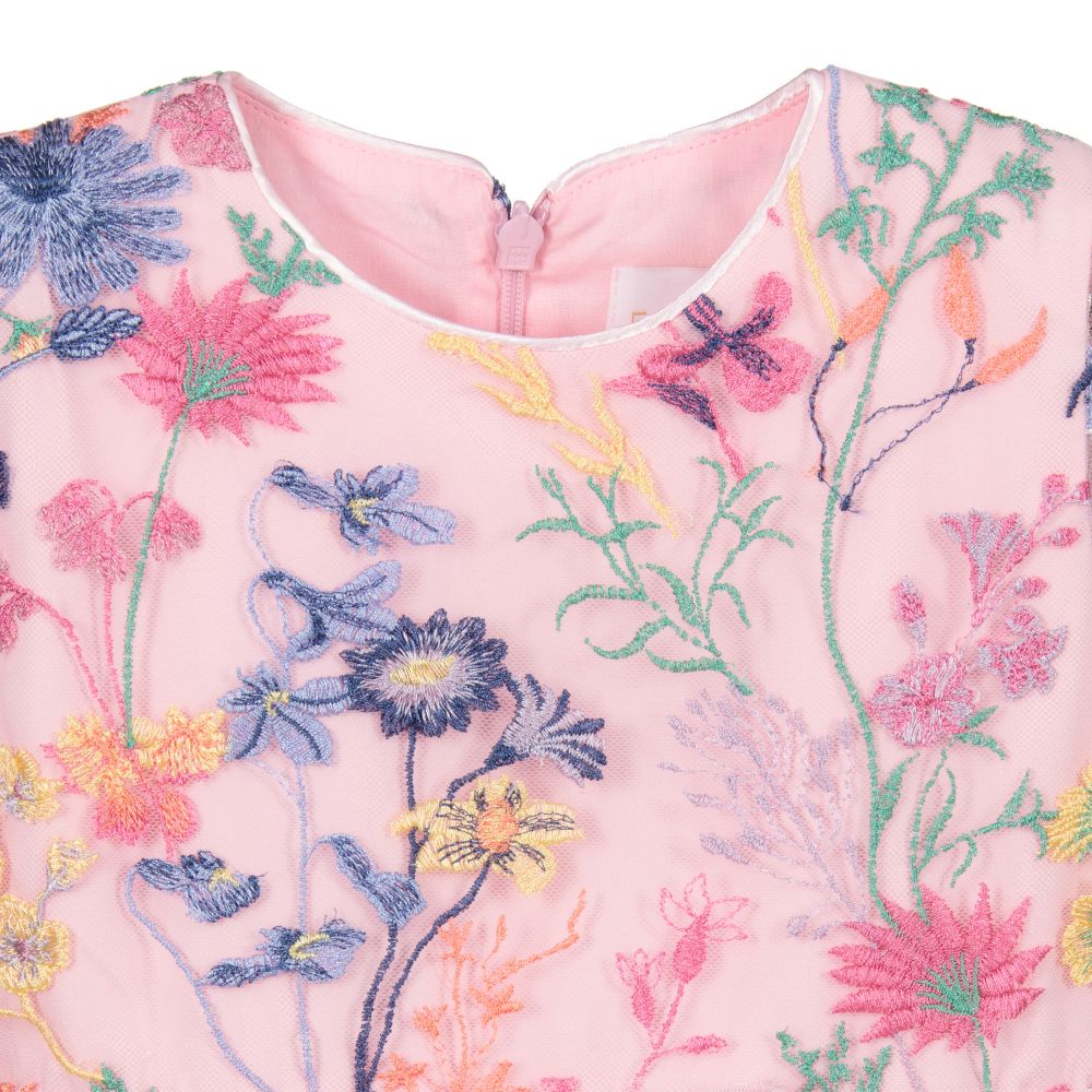 EIRENE-Розовое платье из тюля для девочек | Childrensalon Outlet