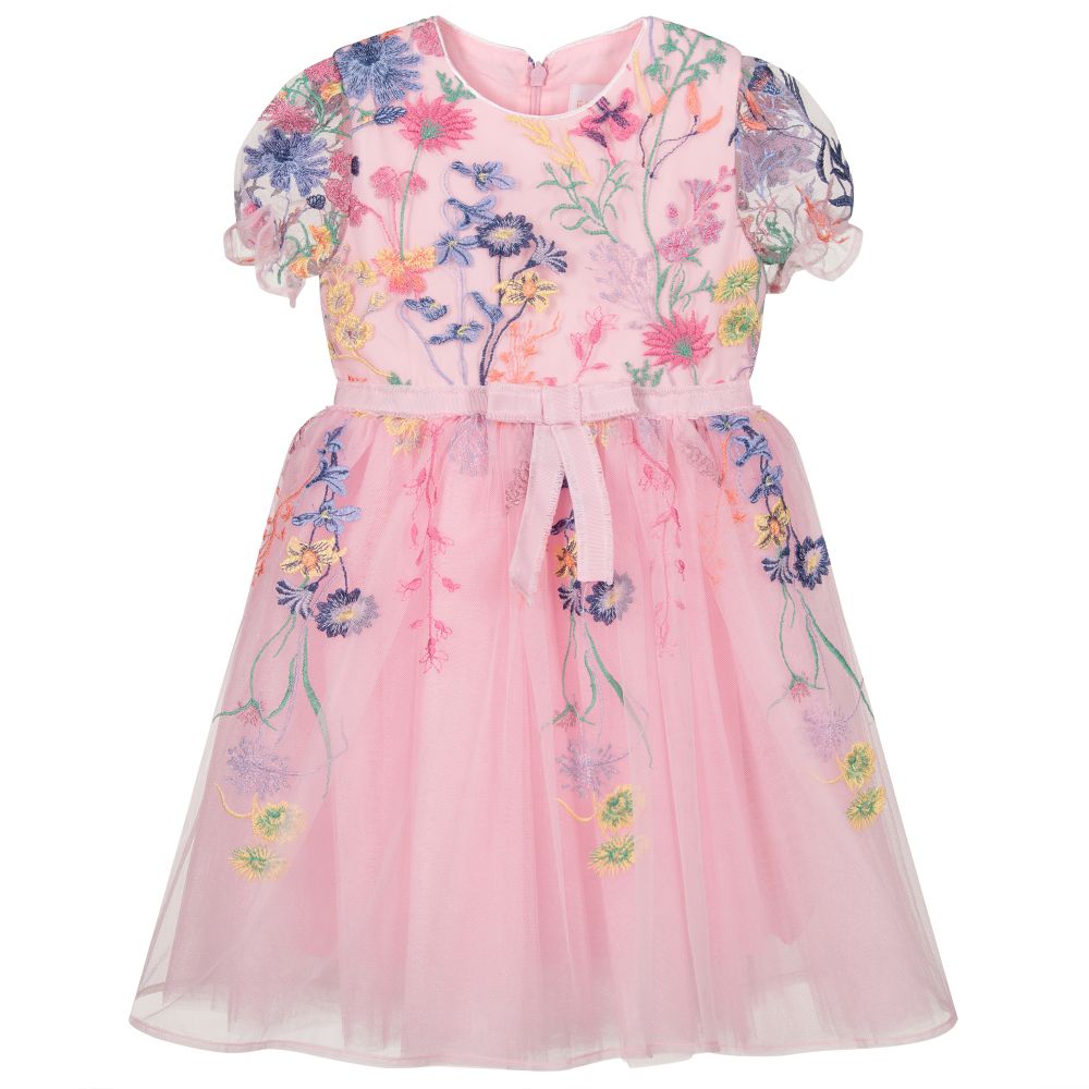 EIRENE-Розовое платье из тюля для девочек | Childrensalon Outlet