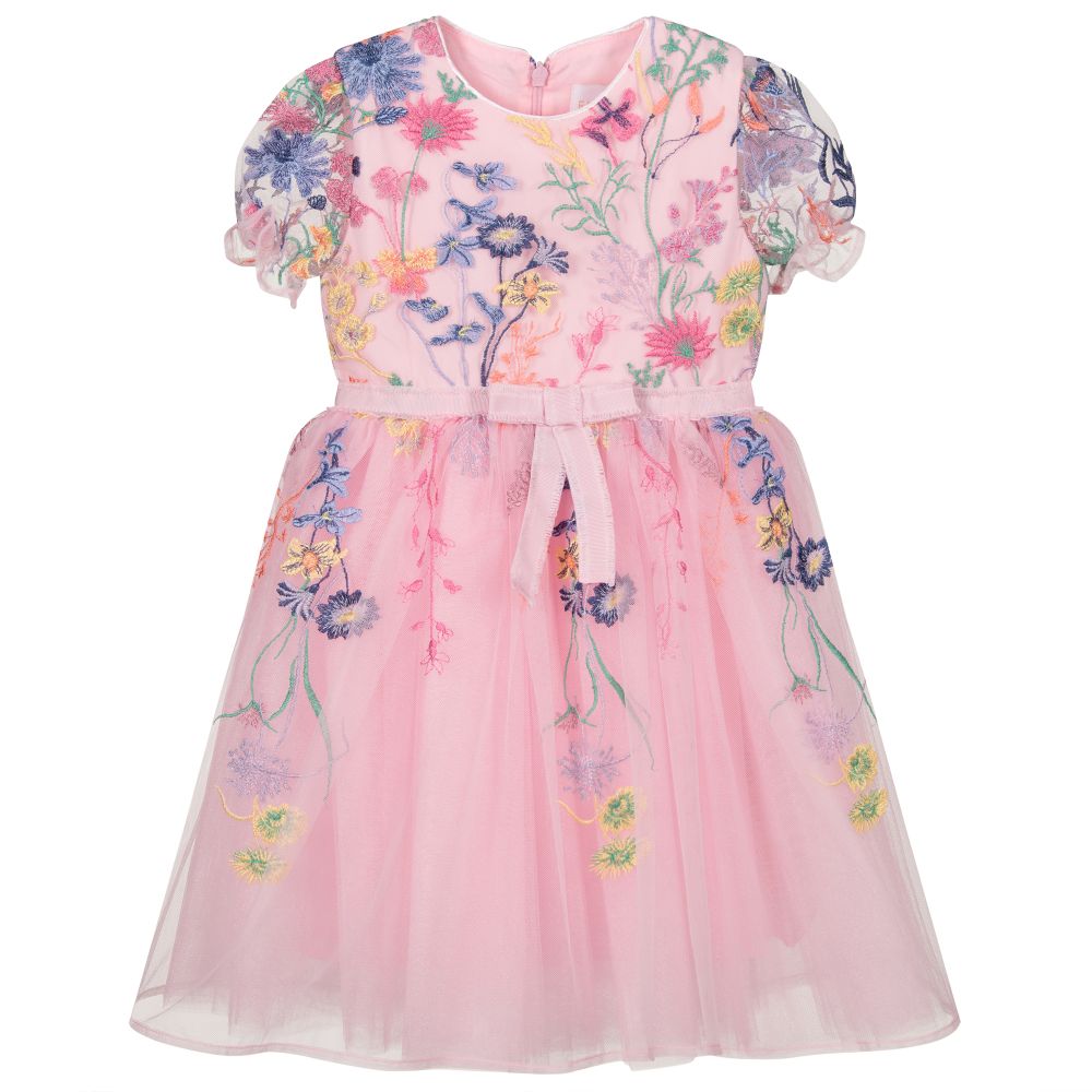 EIRENE - Robe rose en tulle Fille | Childrensalon