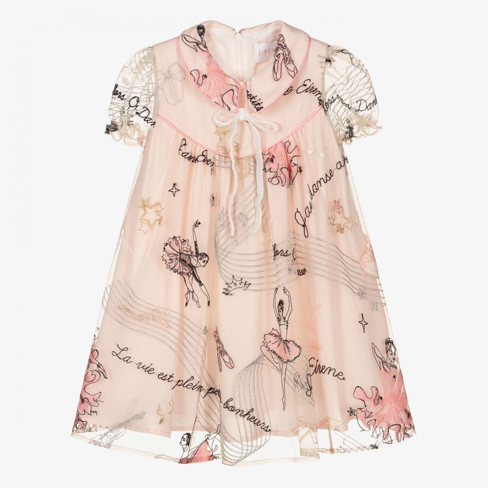 EIRENE - Розовое платье из тюля для девочек | Childrensalon