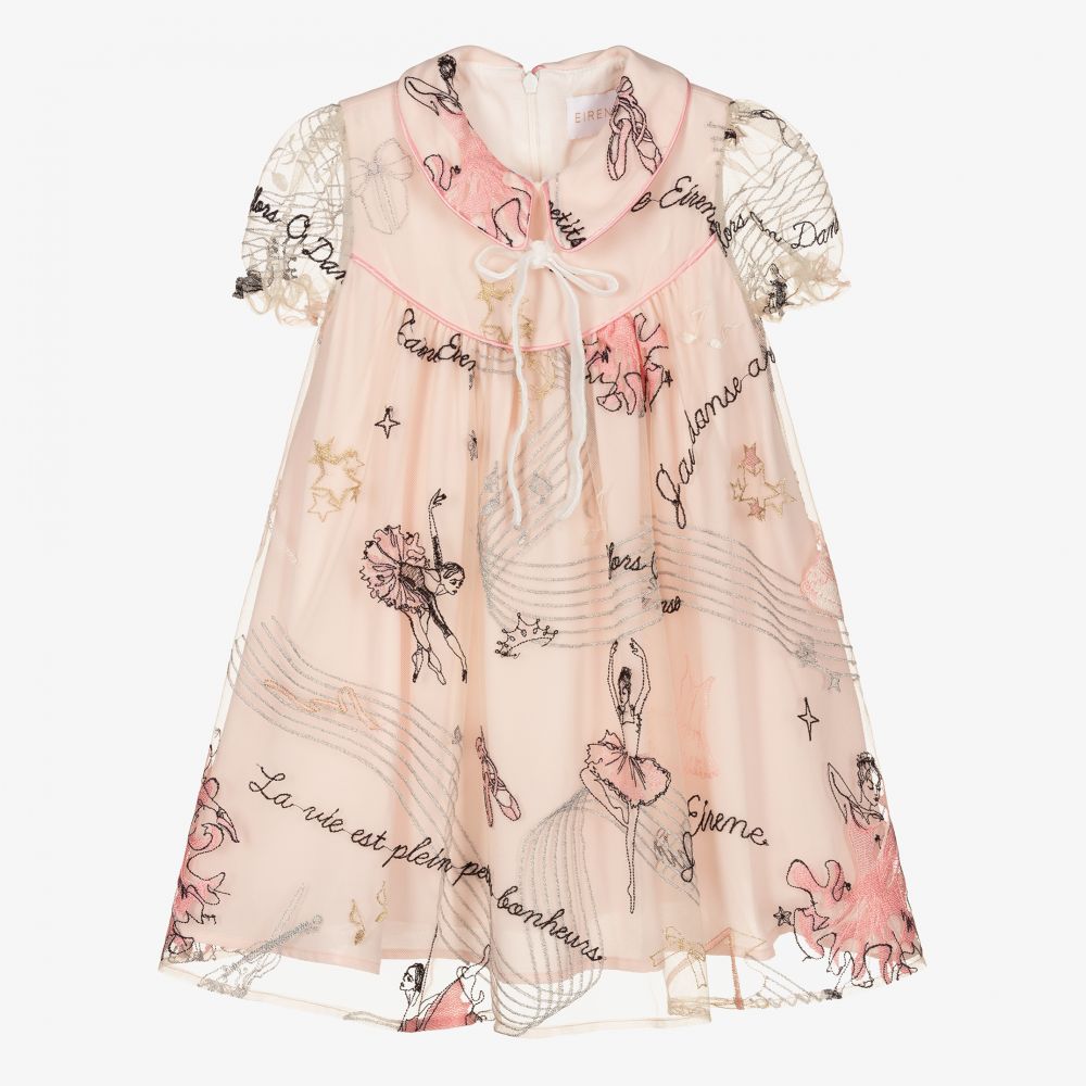 EIRENE - Robe rose en tulle Fille | Childrensalon