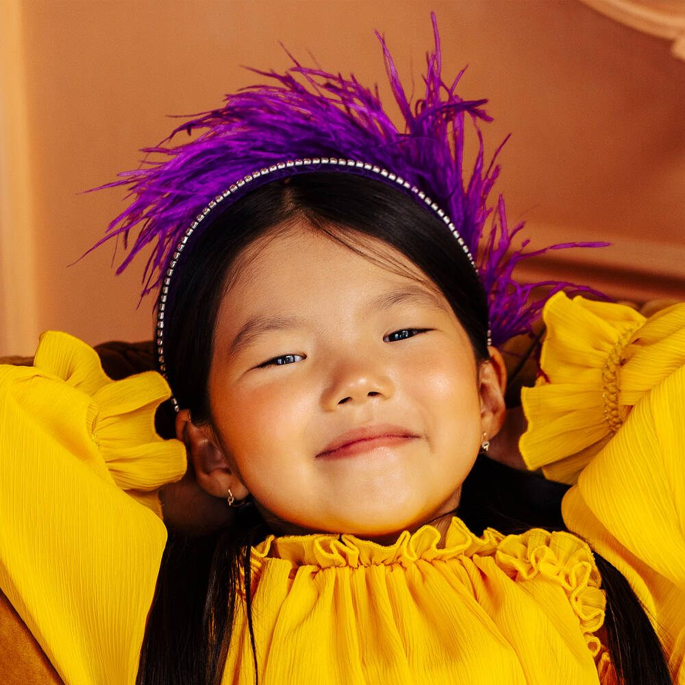 EIRENE-Girls Purple Hairbands (2 Pack) | Childrensalon Outlet