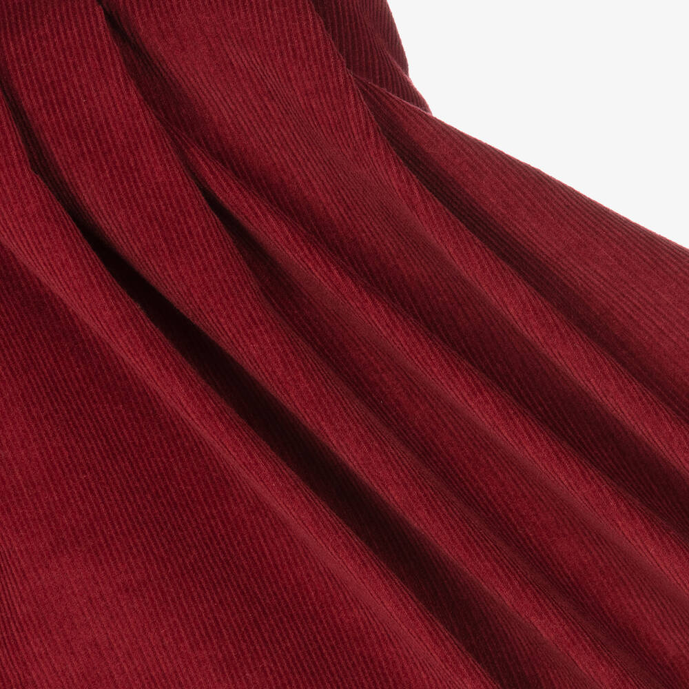 EIRENE-Girls Red Corduroy Skirt | Childrensalon Outlet