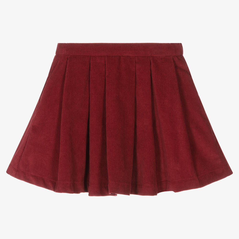 EIRENE - Girls Red Corduroy Skirt | Childrensalon