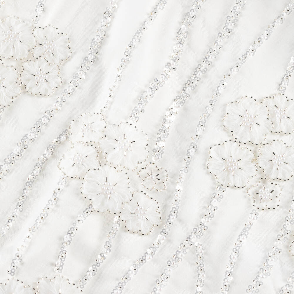 EIRENE-Girls Sparkling Floral Tulle Gown | Childrensalon Outlet