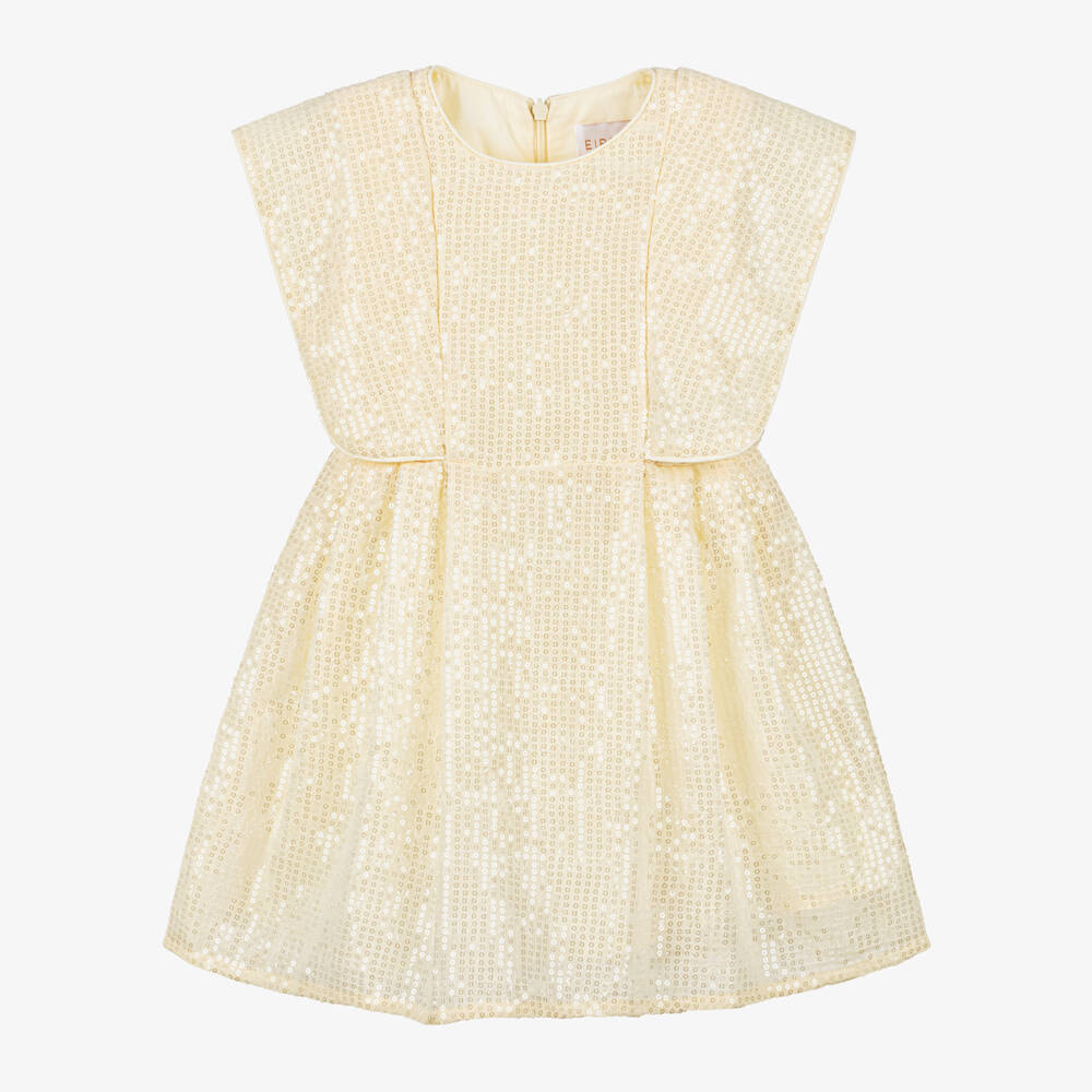 EIRENE-Girls Sparkling Ivory Occasion Dress | Childrensalon Outlet