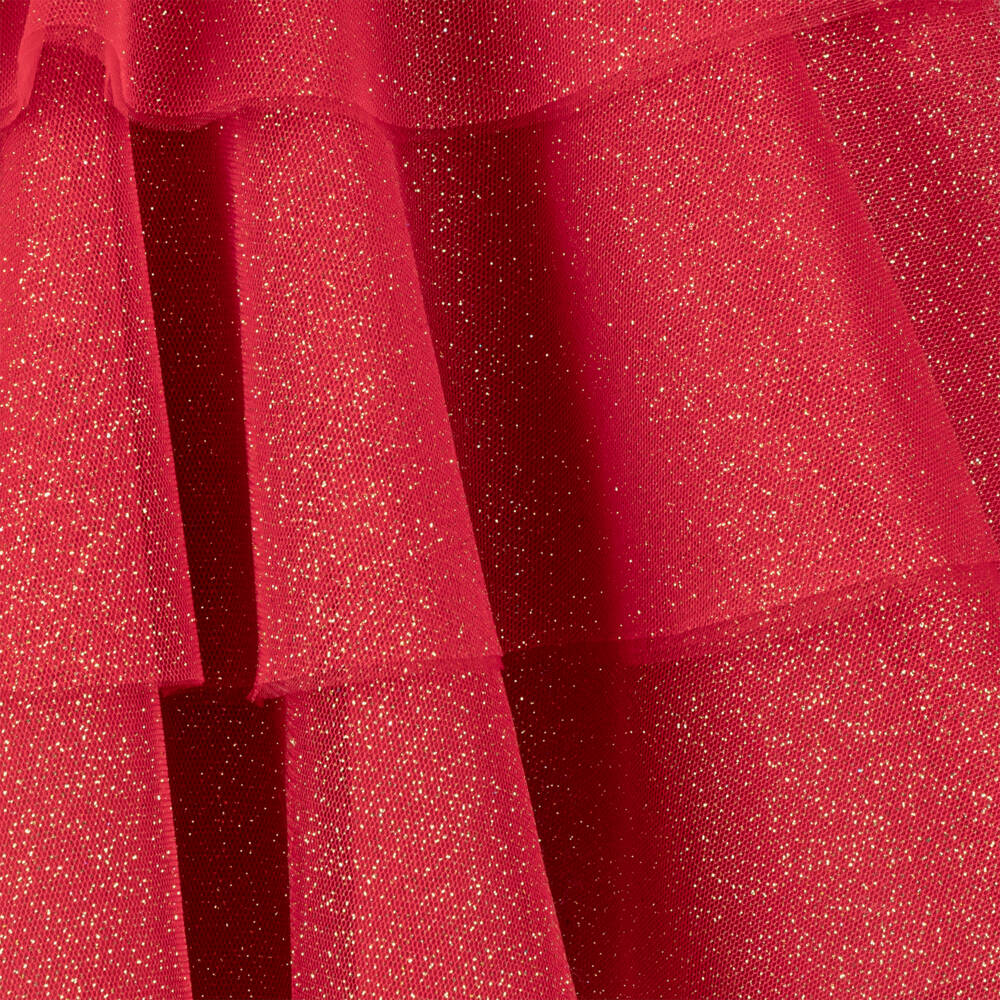 EIRENE-Girls Sparkling Tulle Bow Dress | Childrensalon Outlet