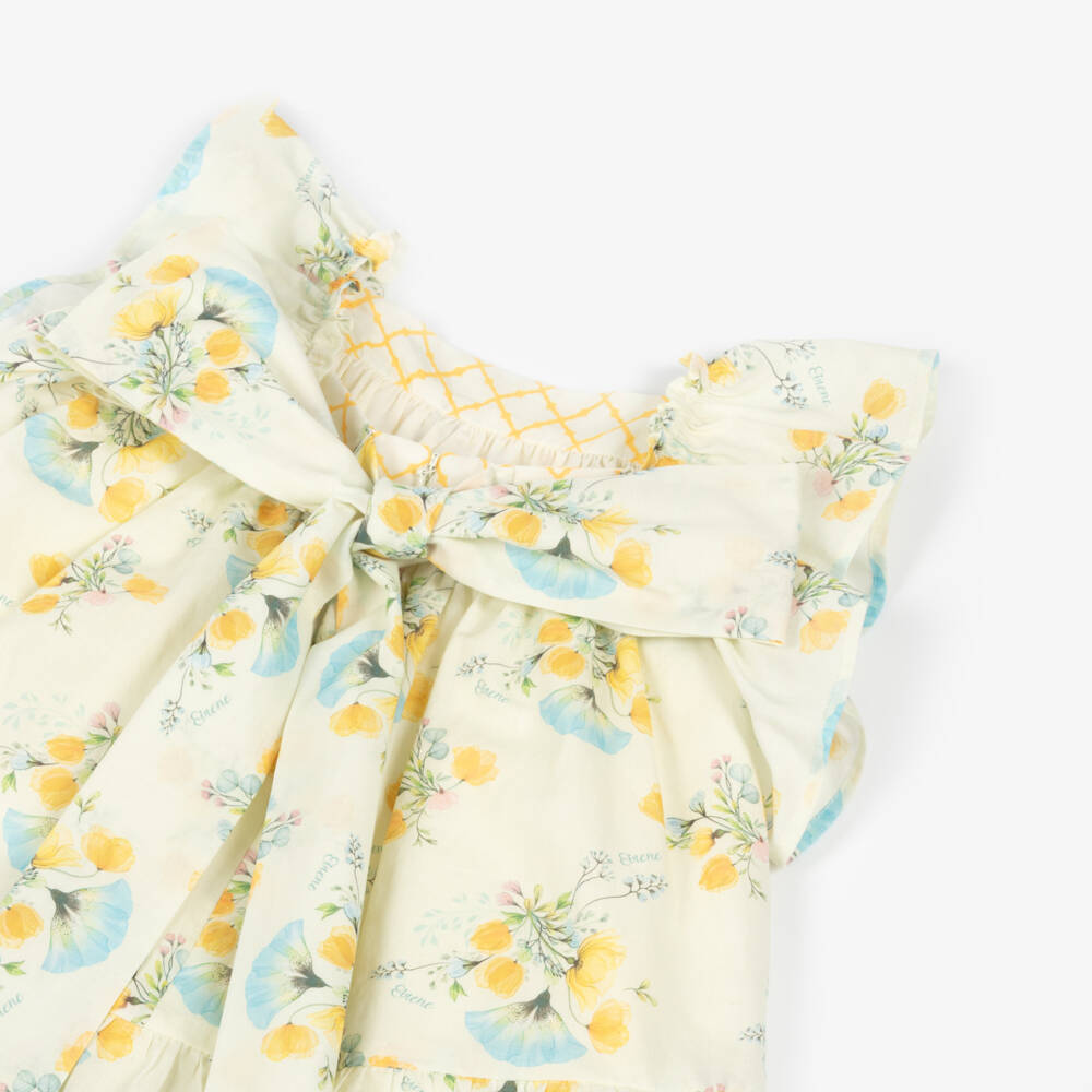 EIRENE-Girls Sunshine Cotton Floral Frock | Childrensalon Outlet