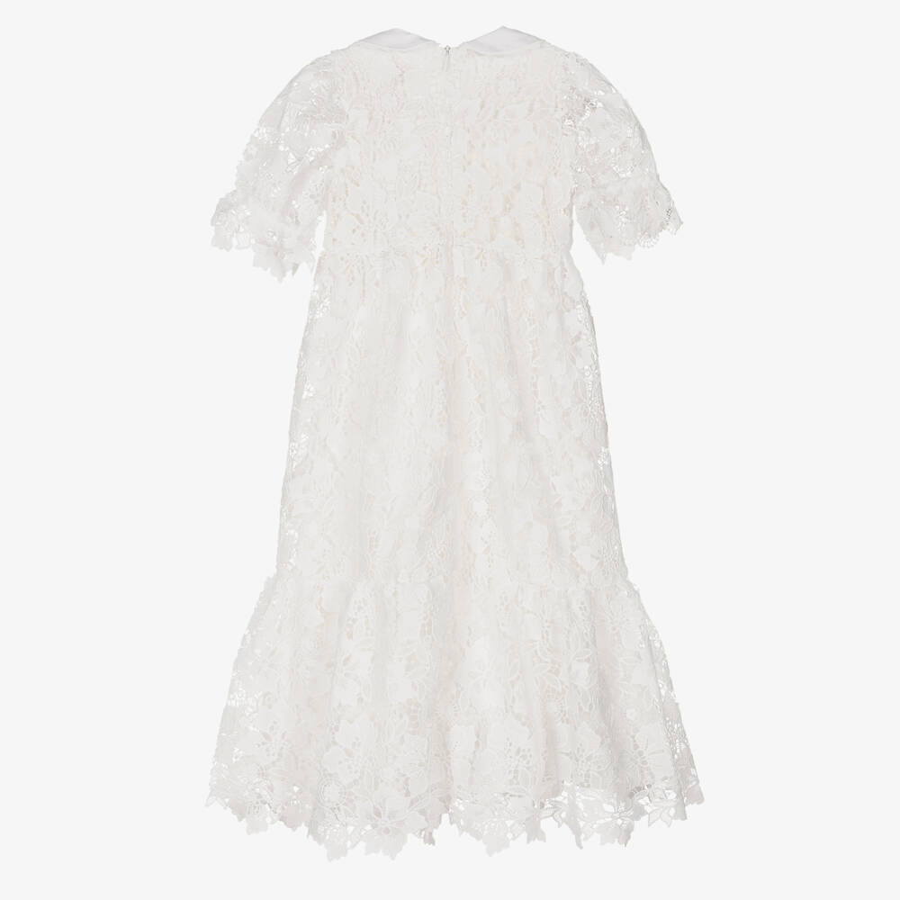 إيرين-فستان دانتيل لون أبيض | Childrensalon Outlet