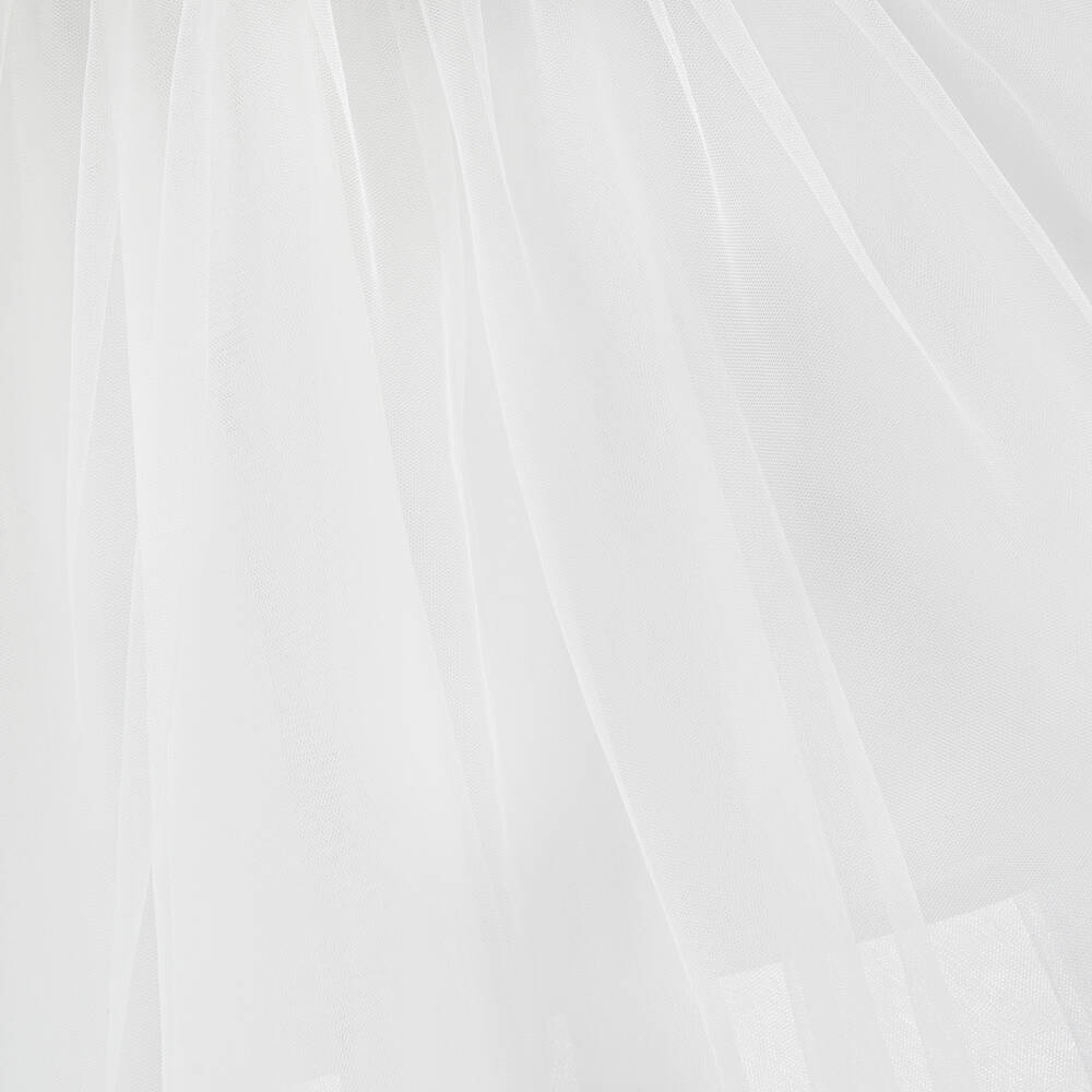 EIRENE-Girls White Tulle Tutu Dress | Childrensalon Outlet