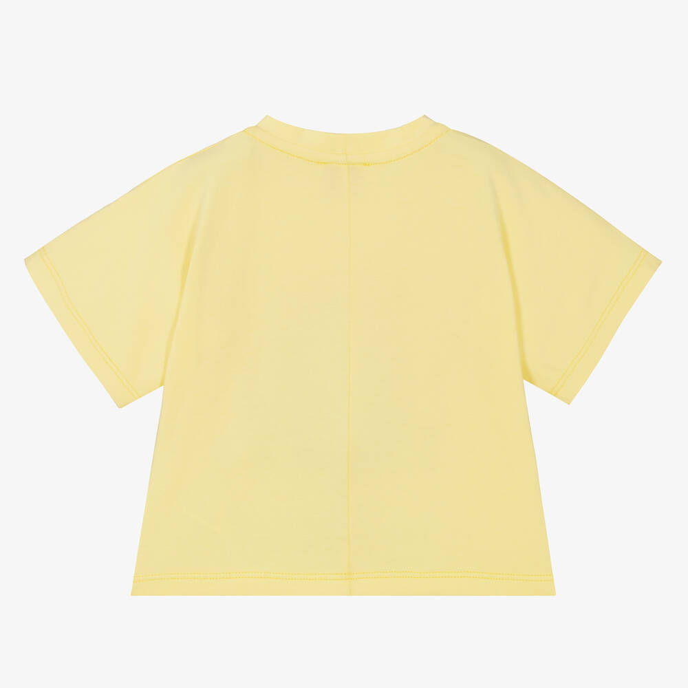 T shirt outlet jaune fille