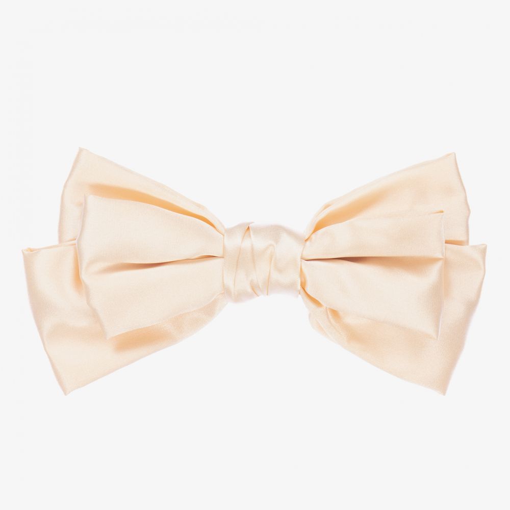 EIRENE - Peach Pink Bow Hairclip (22cm) | Childrensalon