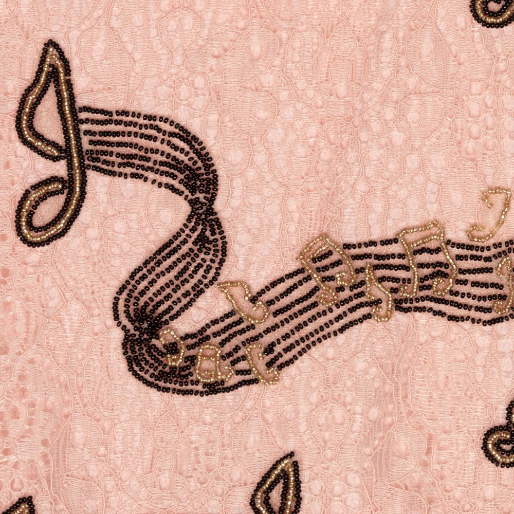 EIRENE-Розовое кружевное платье с бусинами | Childrensalon Outlet