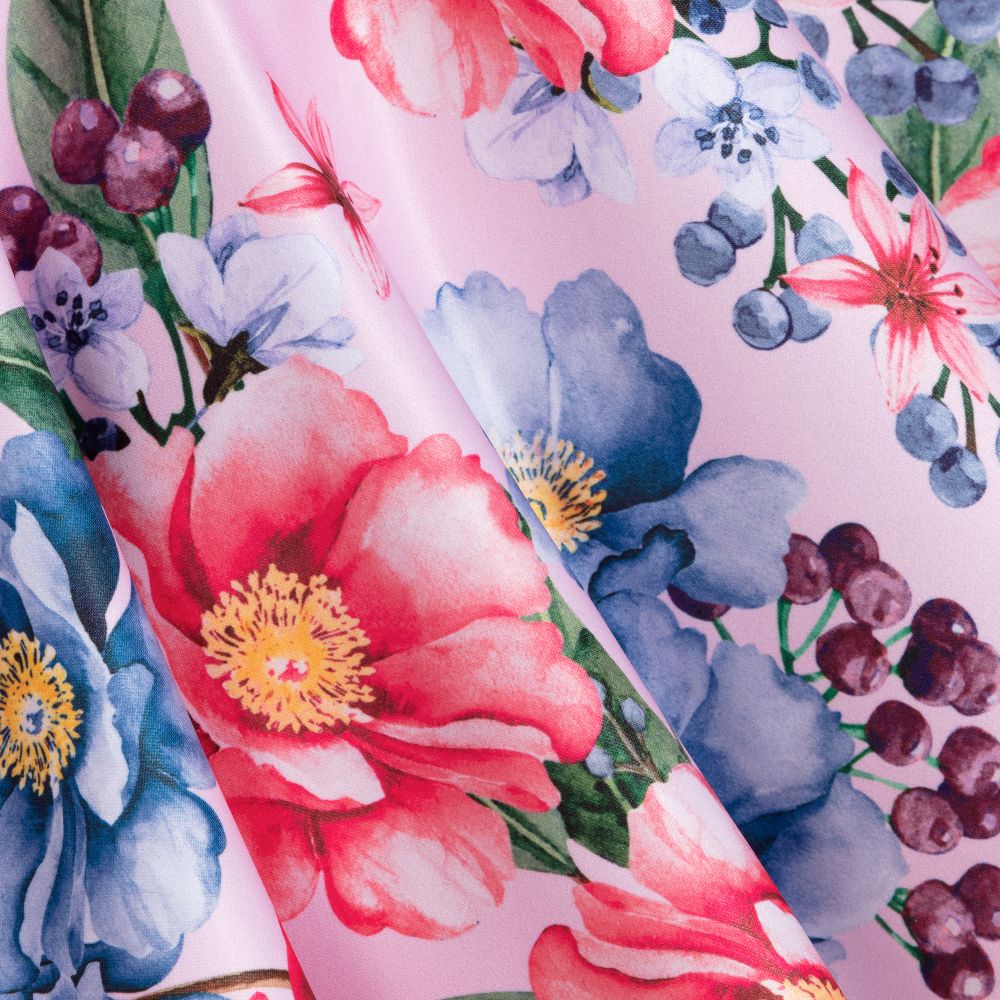 EIRENE - Pink Floral Print Satin Skirt | Childrensalon Outlet EIRENE - Pink Floral Print Satin Skirt | Childrensalon Outlet