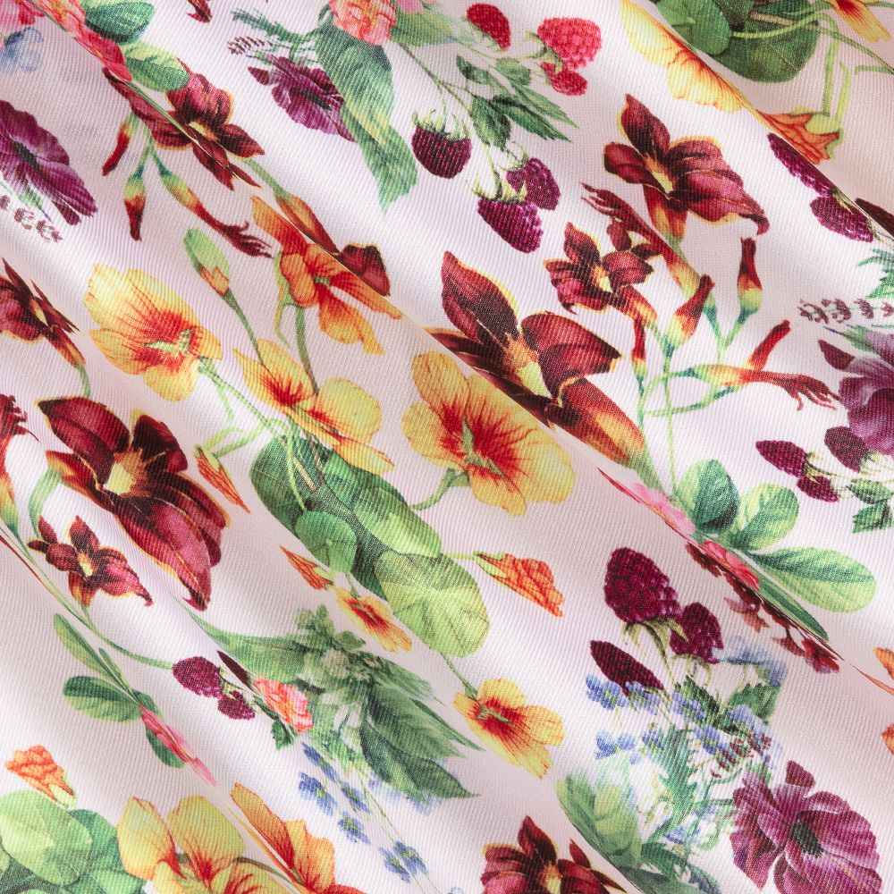 إيرين-بلوز ساتان لون زهري بطبعة ورود | Childrensalon Outlet