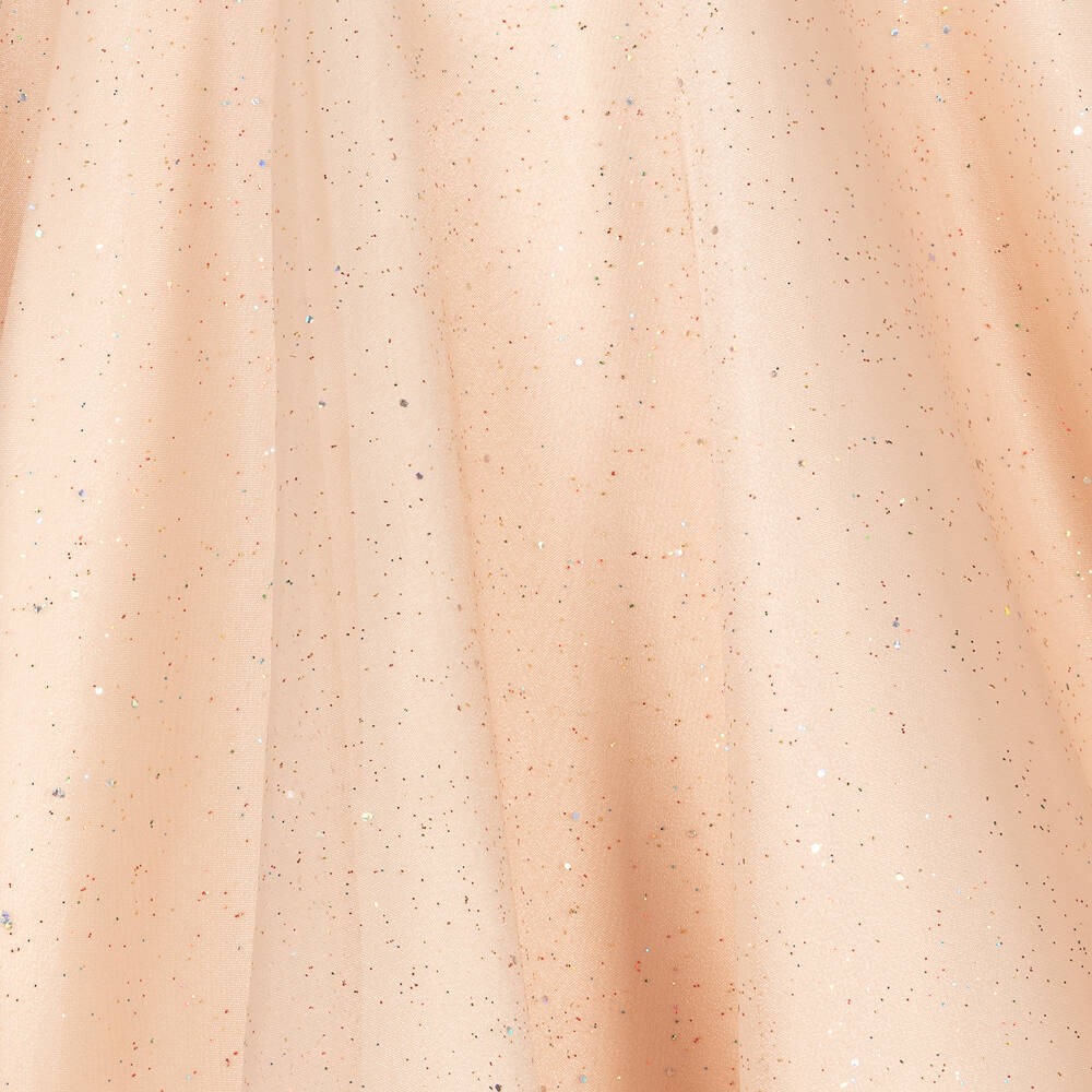 EIRENE-Розовое платье из органзы с блестками | Childrensalon Outlet