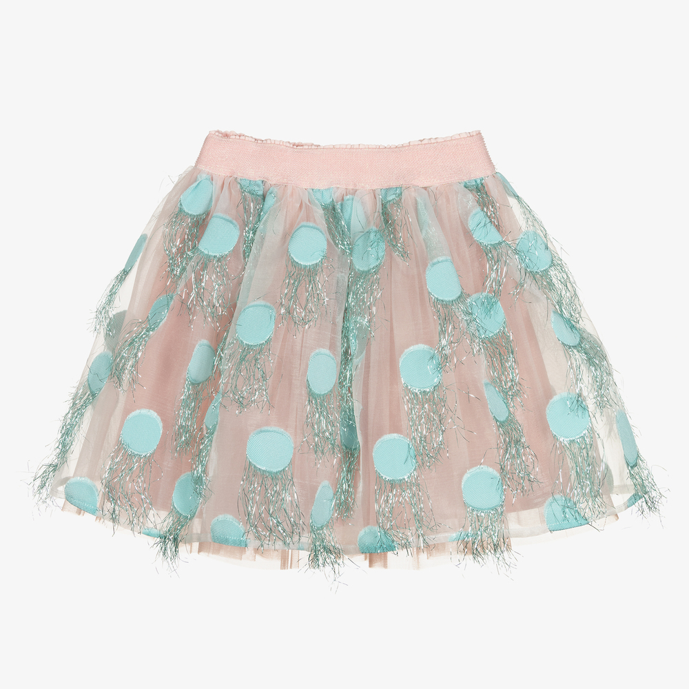 EIRENE - Розовая юбка из органзы и тюля | Childrensalon