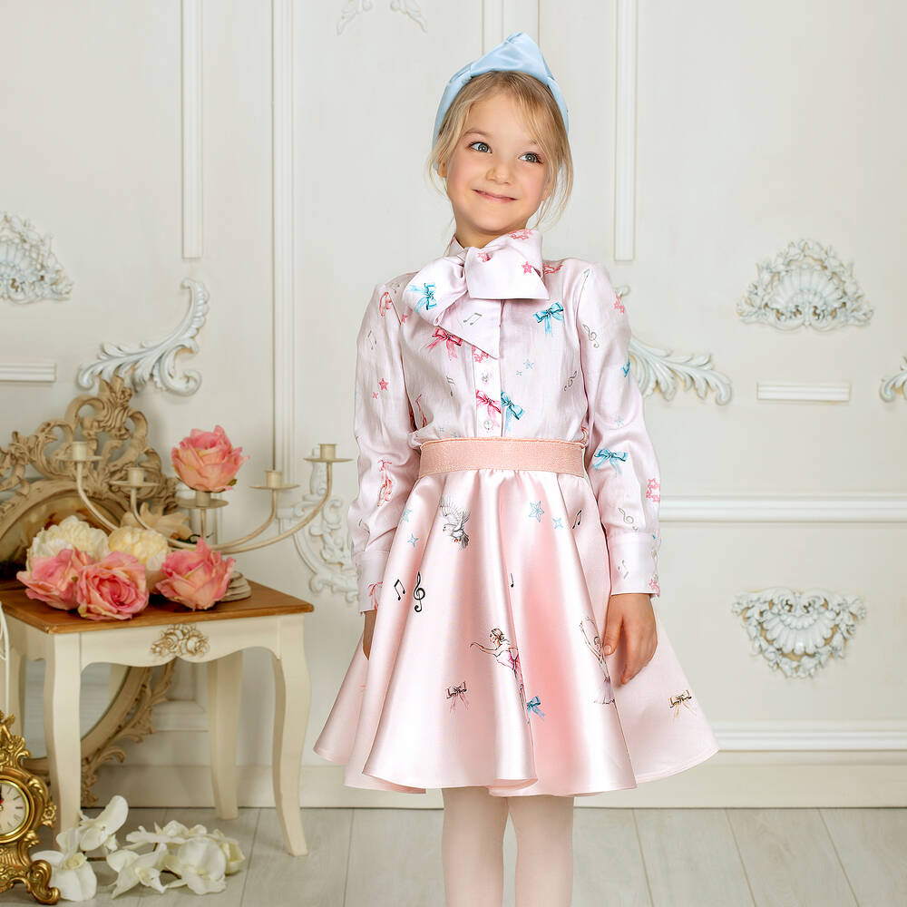 EIRENE-تنورة ساتان لون زهري | Childrensalon Outlet